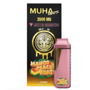 MUHA MEDS MANGO PEACH RINGS 3500 MG DISPOSABLE| HYBRID