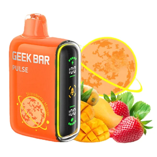 Geek Bar Pulse Strawberry Mango Disposable Vape 15,000 puffs