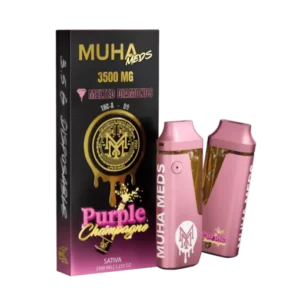 MUHA MEDS PURPLE CHAMPAGNE 3500 MG DISPOSABLE| SATIVA